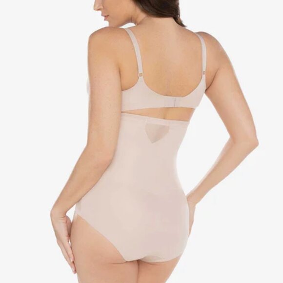 Miracle Suit Sexy Sheer Shaping High-Waist Brief Nude Small - Picture 3 of 7